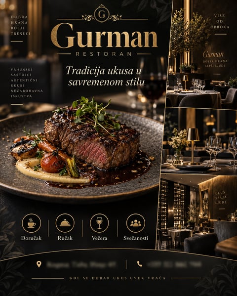 Portfolio primer flajera za restoran