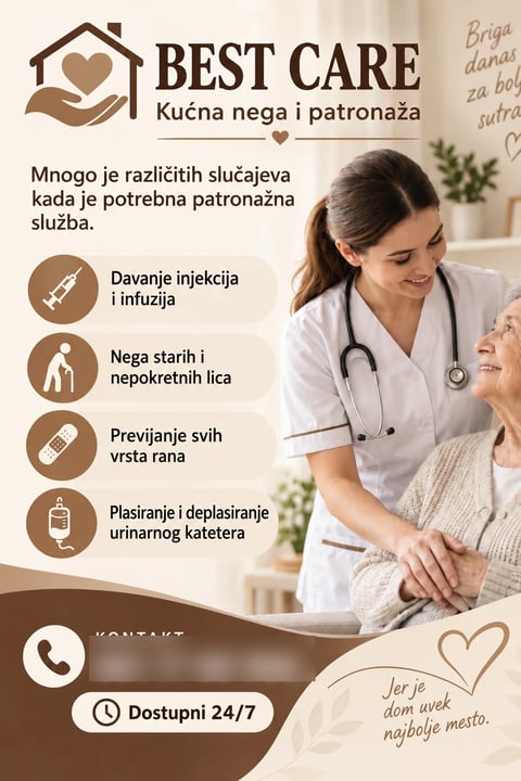 Portfolio primer flajera za kućnu negu