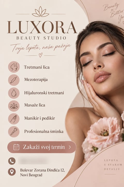 Portfolio primer flajera za salon lepote