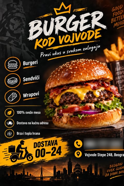 Portfolio primer flajera za fast food