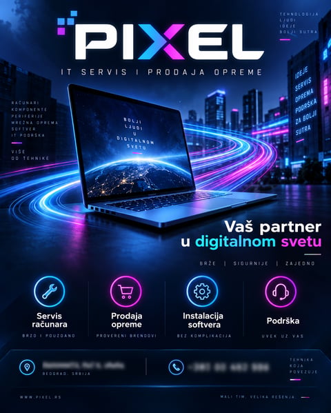Portfolio primer flajera za IT servis
